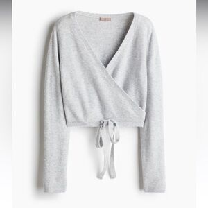 h&m wrap sweater